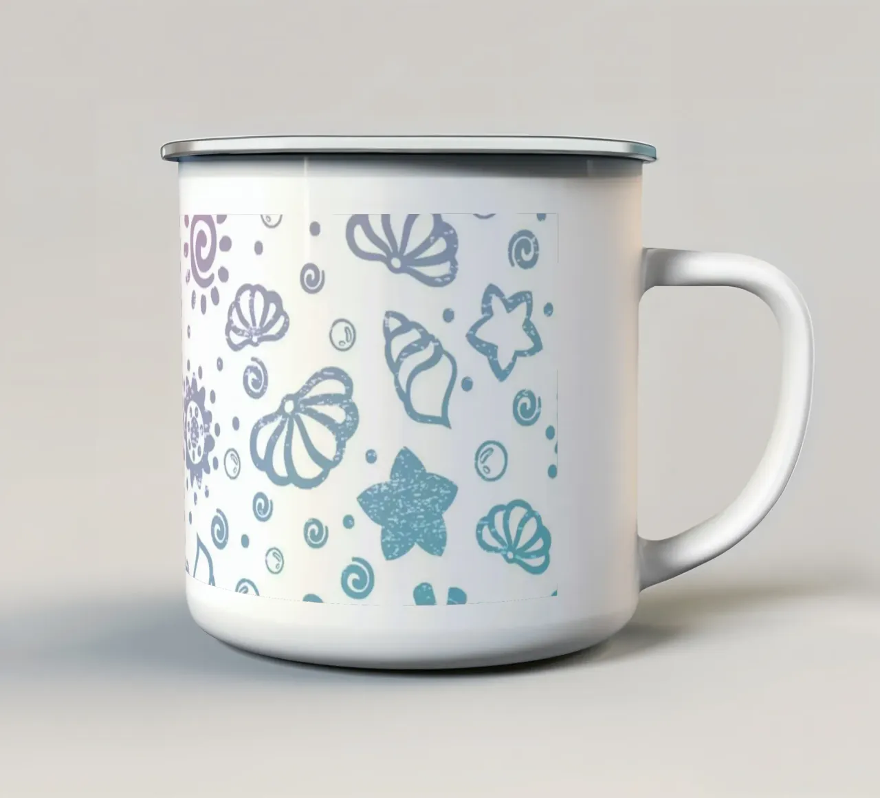 Modello estivo tazza in smalto da Unicorn Unlimited