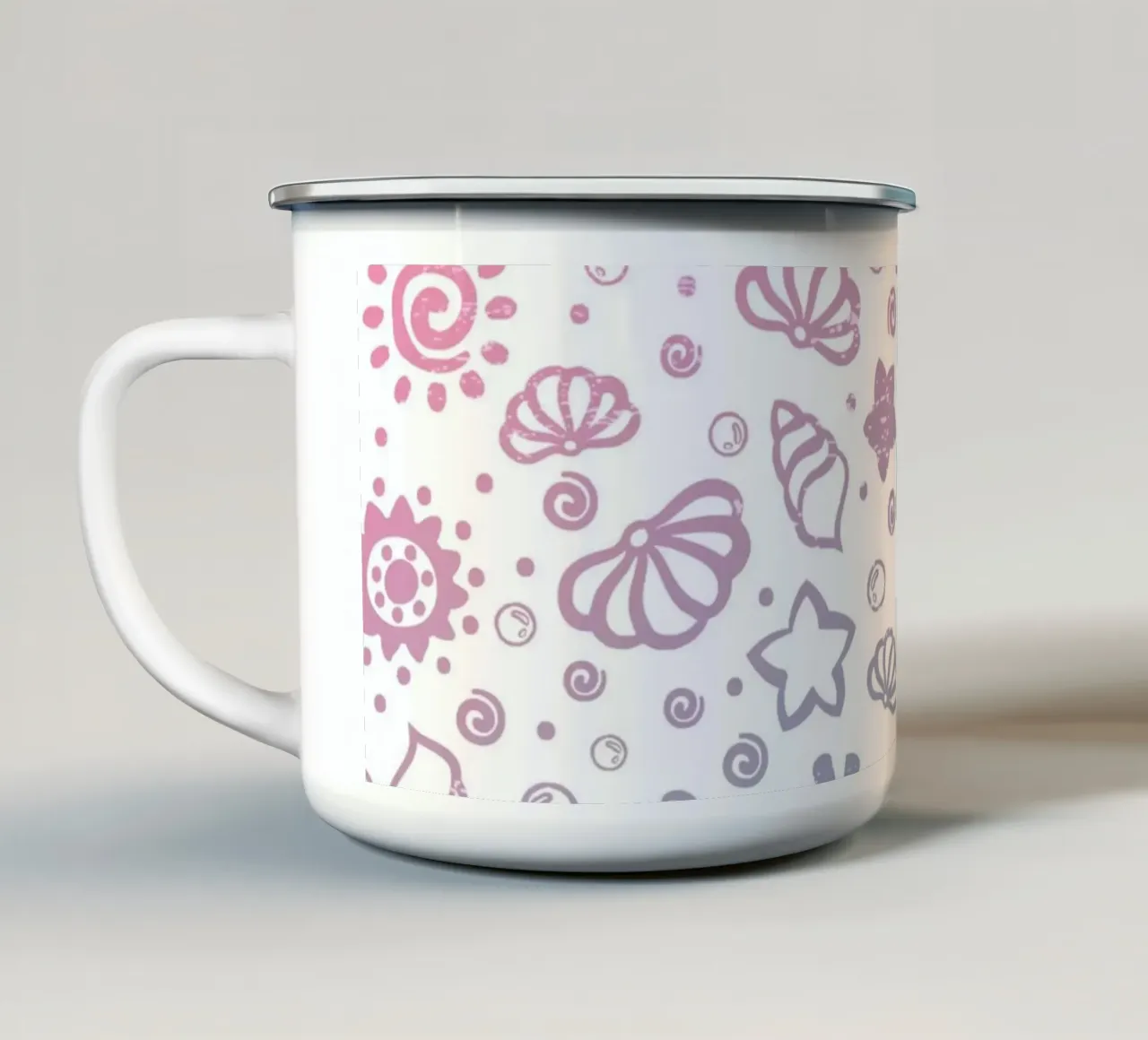 Modello estivo tazza in smalto da Unicorn Unlimited