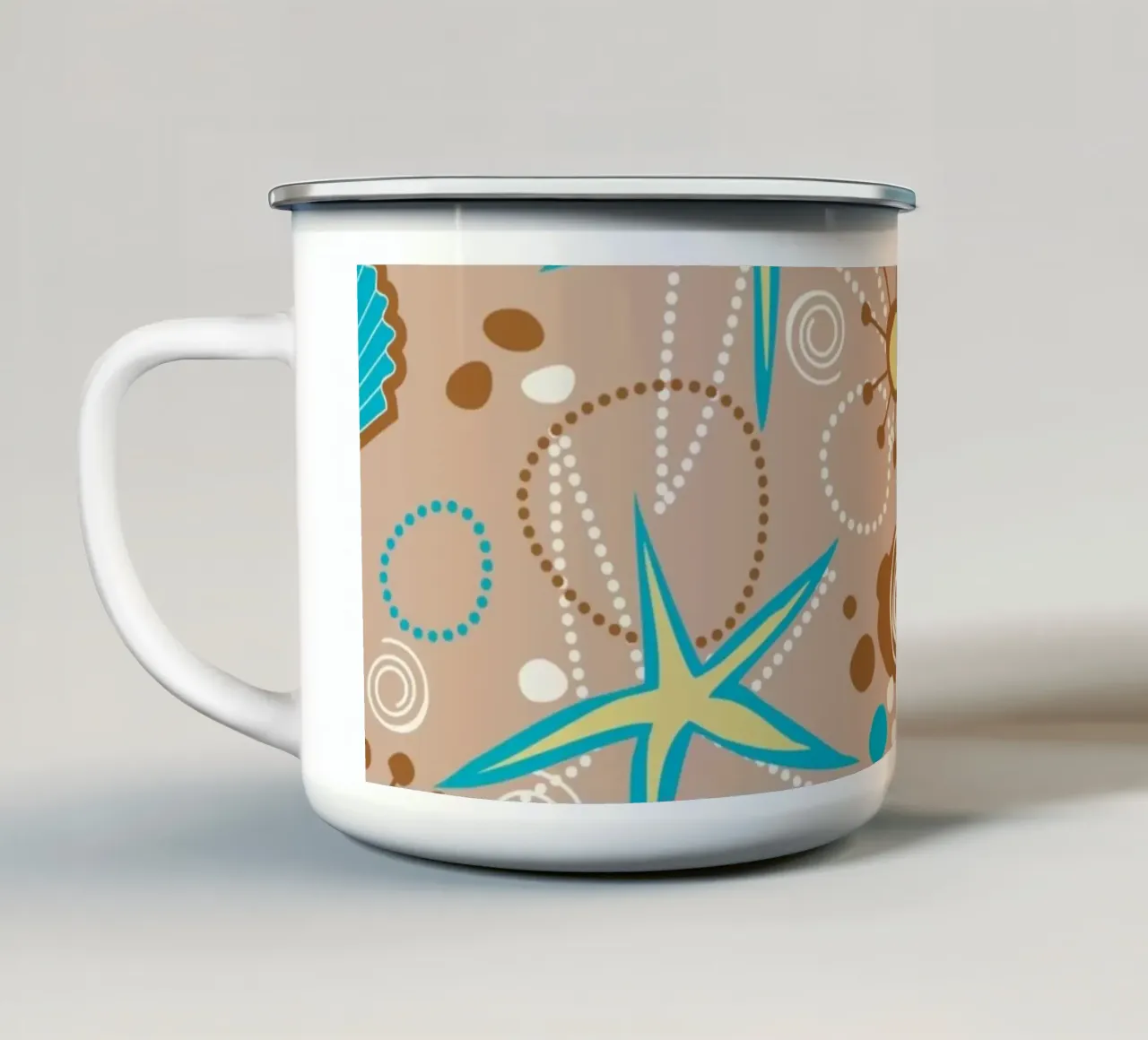 Modello estivo tazza in smalto da Unicorn Unlimited