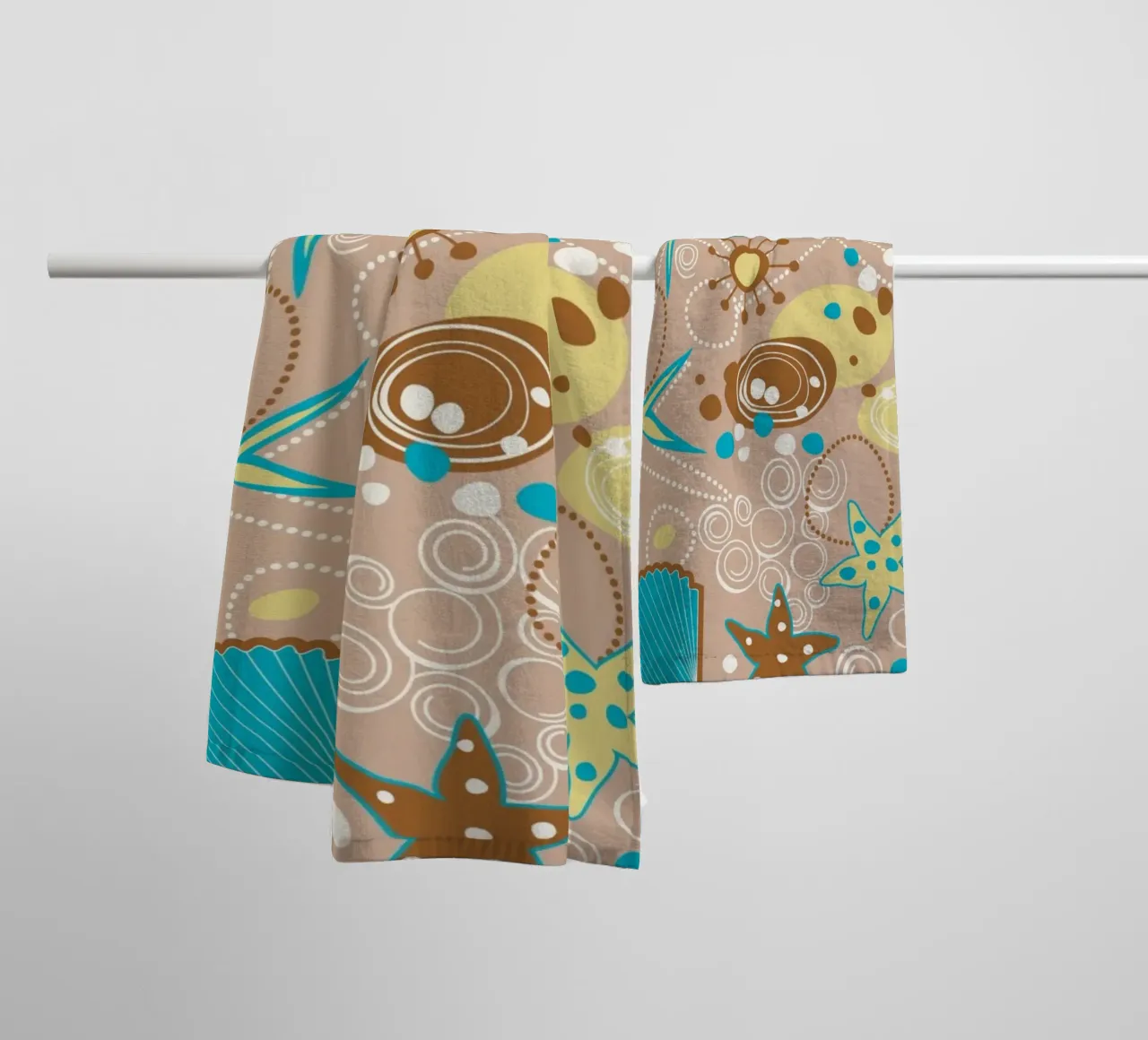Summer pattern towel by Unicorn Unlimited