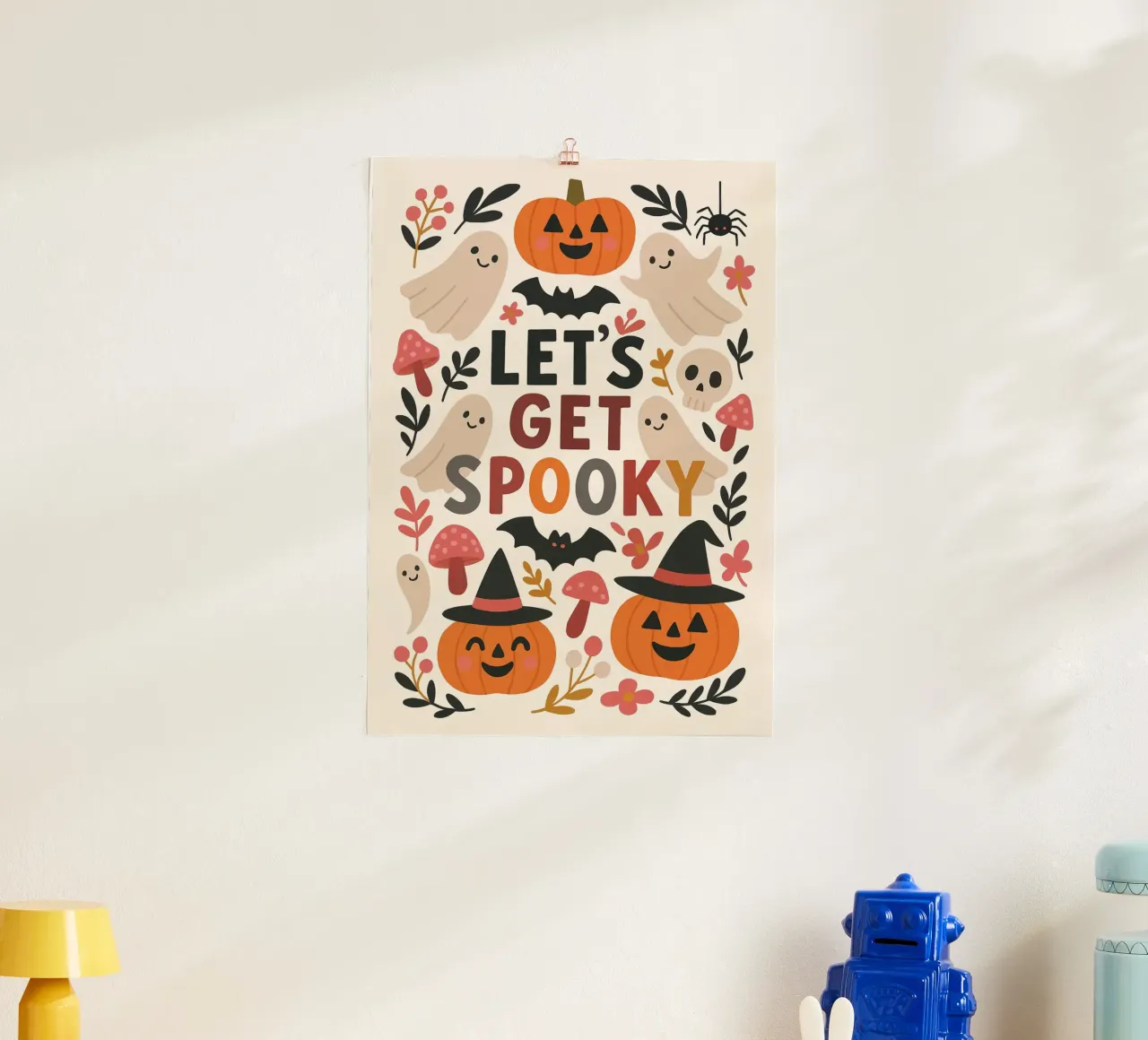 Arte "Let's Get Spooky", simpatica decorazione di Halloween poster da vintagepod
