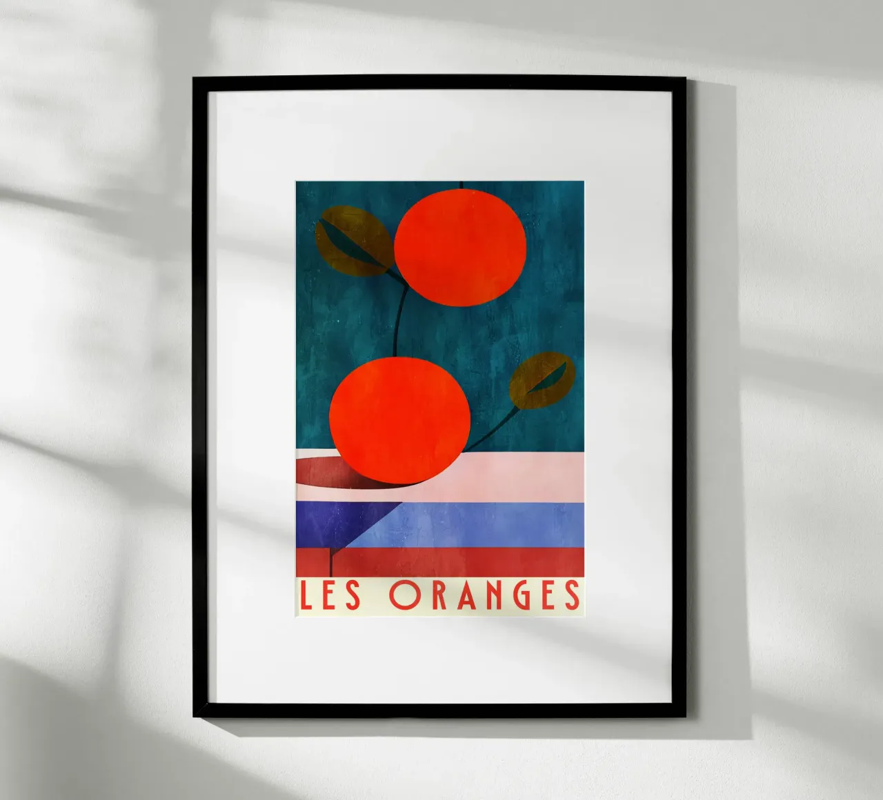 Les Oranges poster con telaio in plastica da Bo Anderson