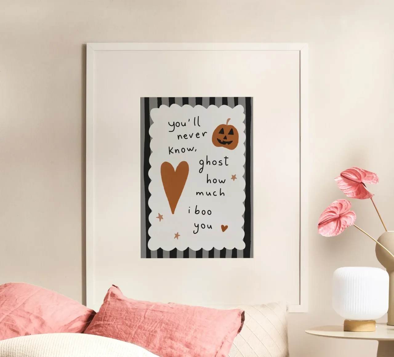 Poster "Ghost How Much I Boo You", Halloween divertente poster da vintagepod
