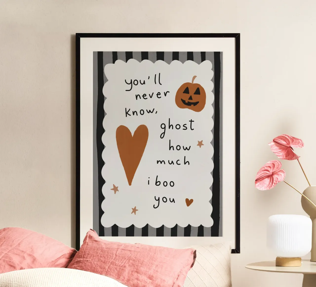Poster "Ghost How Much I Boo You", Halloween divertente poster da vintagepod