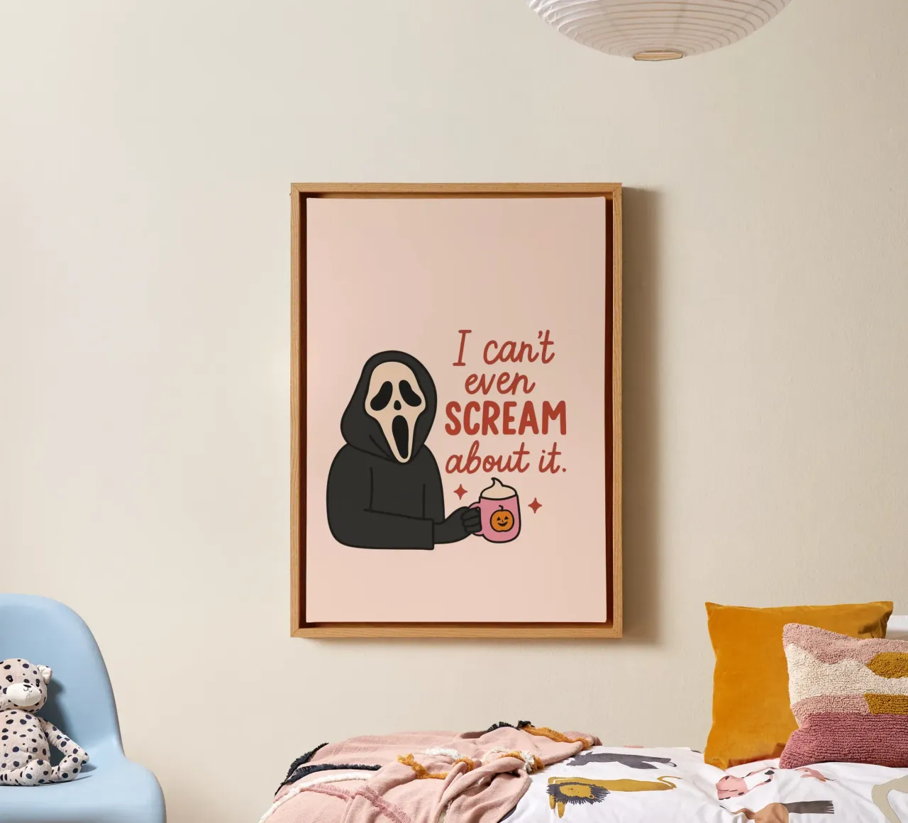 "I Can't Even Scream About It" Poster, Trendy Art canvas with Floater frame by vintagepod