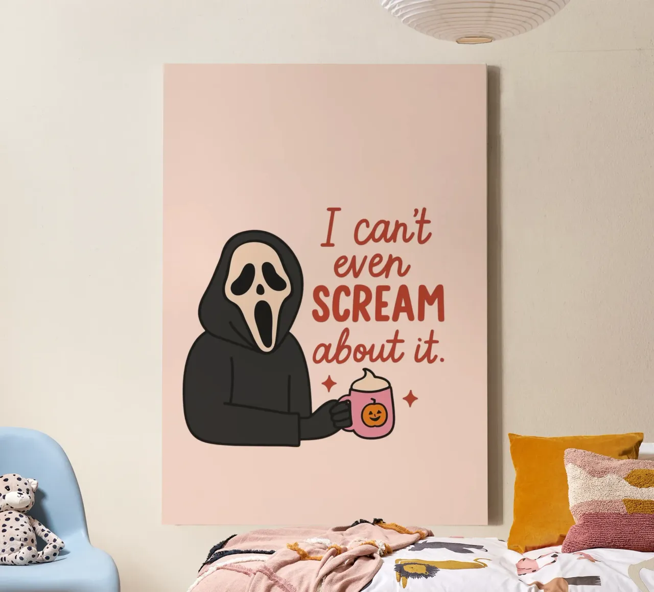 "I Can't Even Scream About It" Poster, Trendy Art canvas with Floater frame by vintagepod