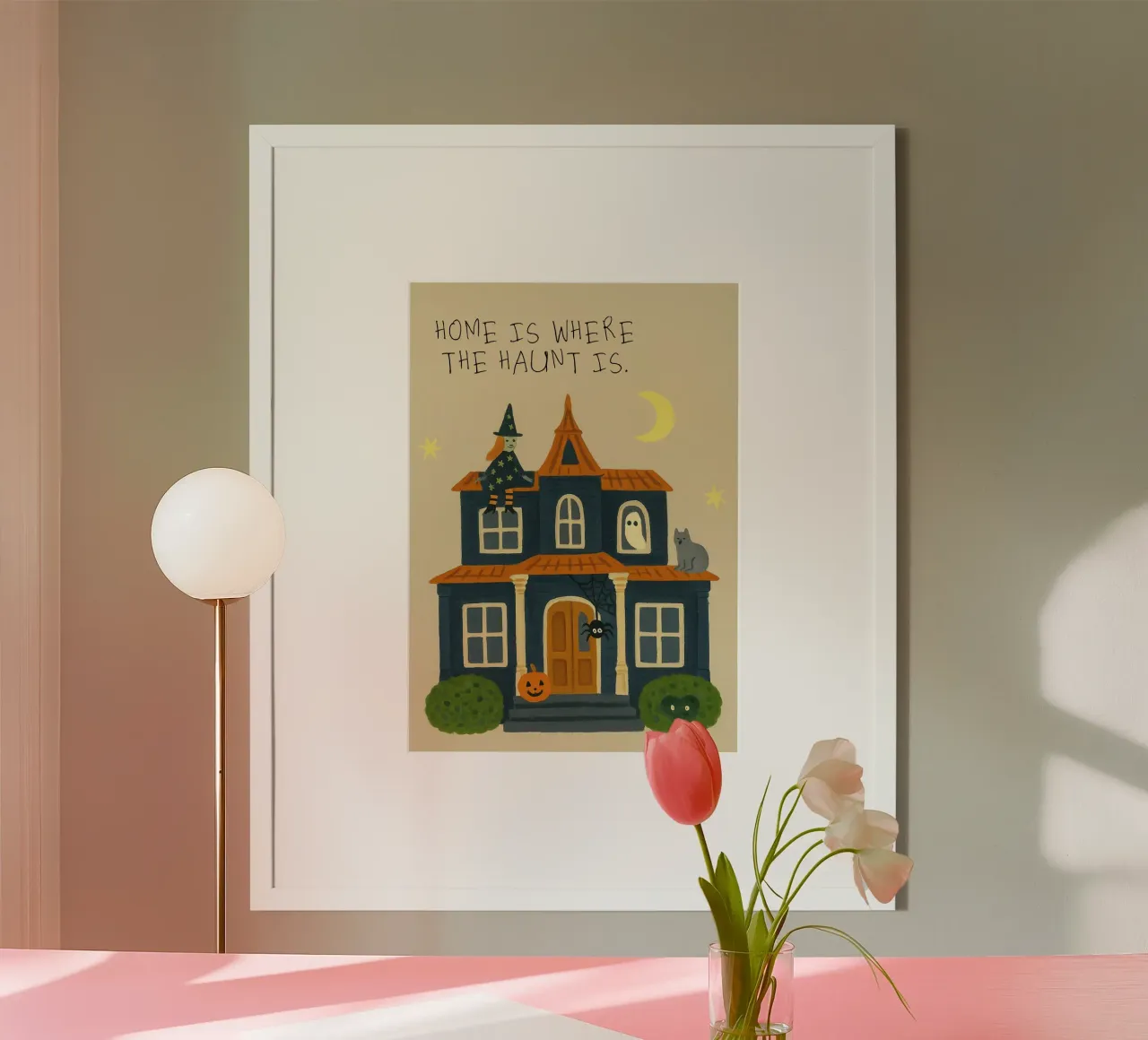Casa "Home is Where the Haunt Is", arte spaventosa poster da vintagepod