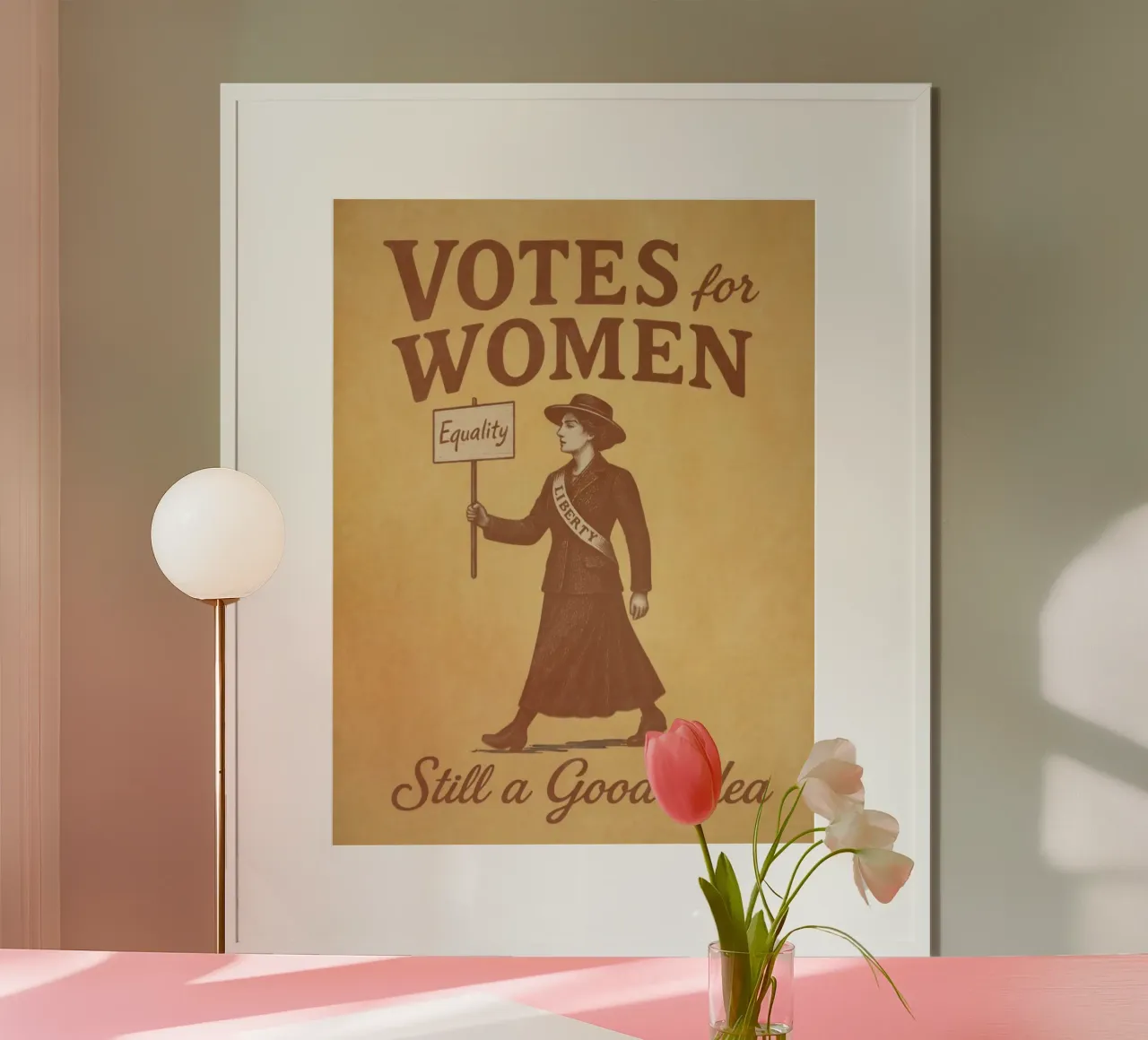 Il voto alle donne, ancora una buona idea Arte Suffragista d'epoca poster da Hecate Pim Designs