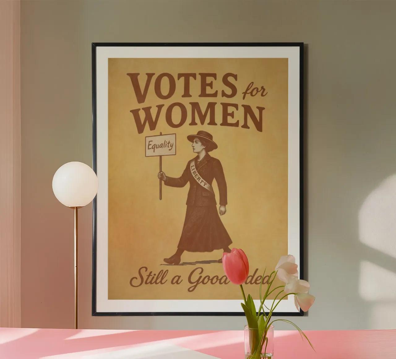 Il voto alle donne, ancora una buona idea Arte Suffragista d'epoca poster da Hecate Pim Designs