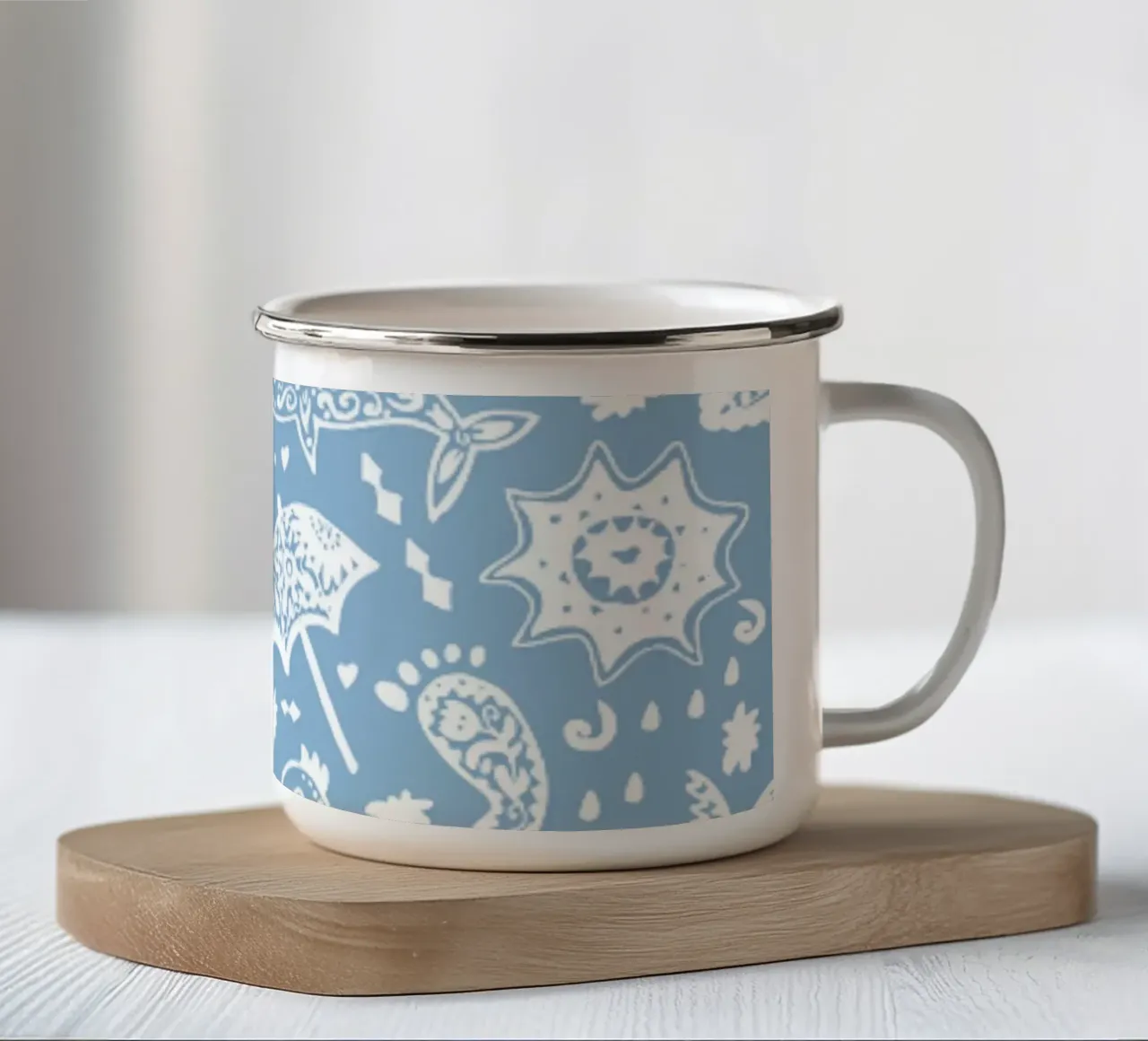 Modello estivo tazza in smalto da Unicorn Unlimited