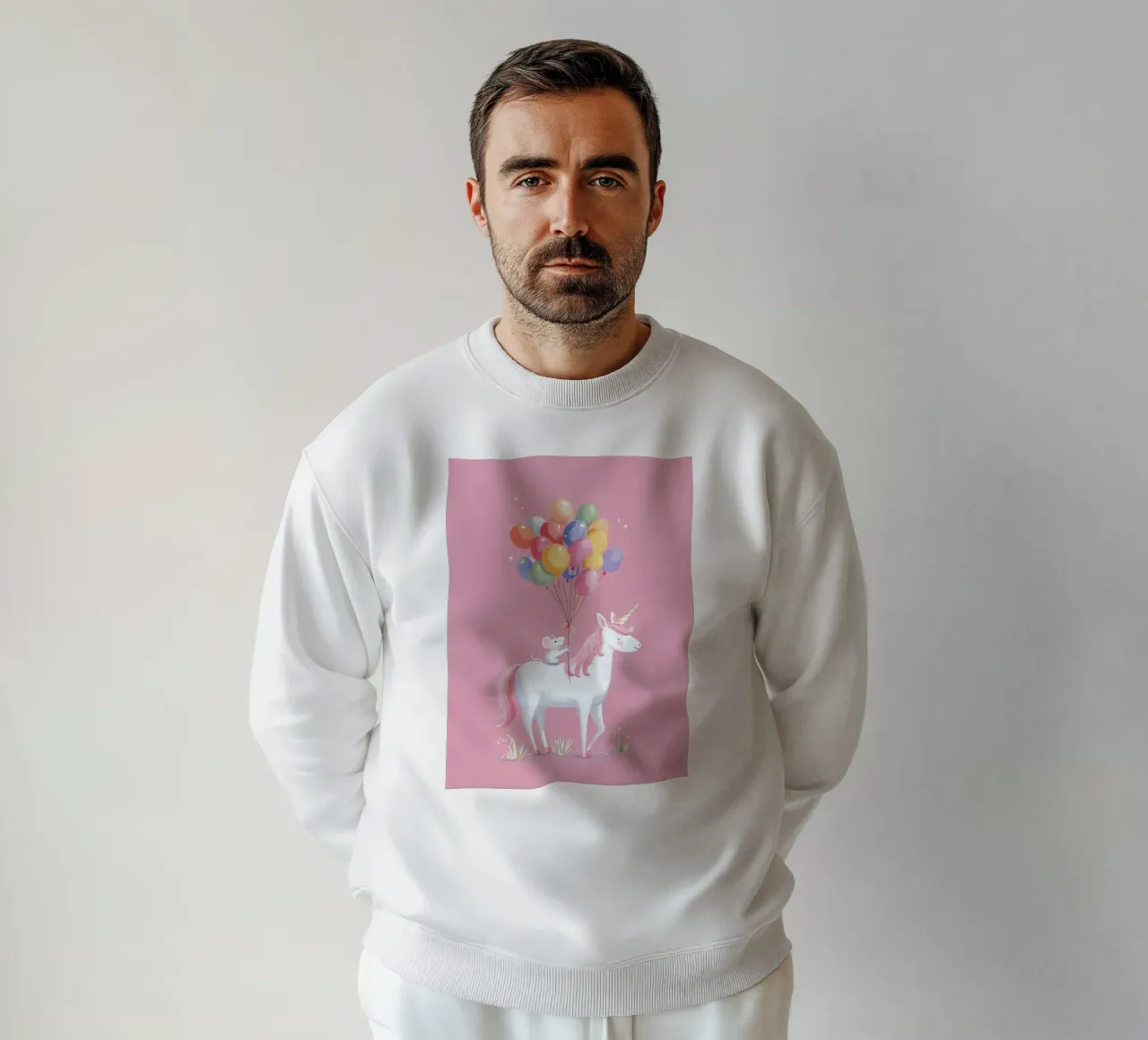 Mouse & Unicorn Adventure sweatshirt van Kiara
