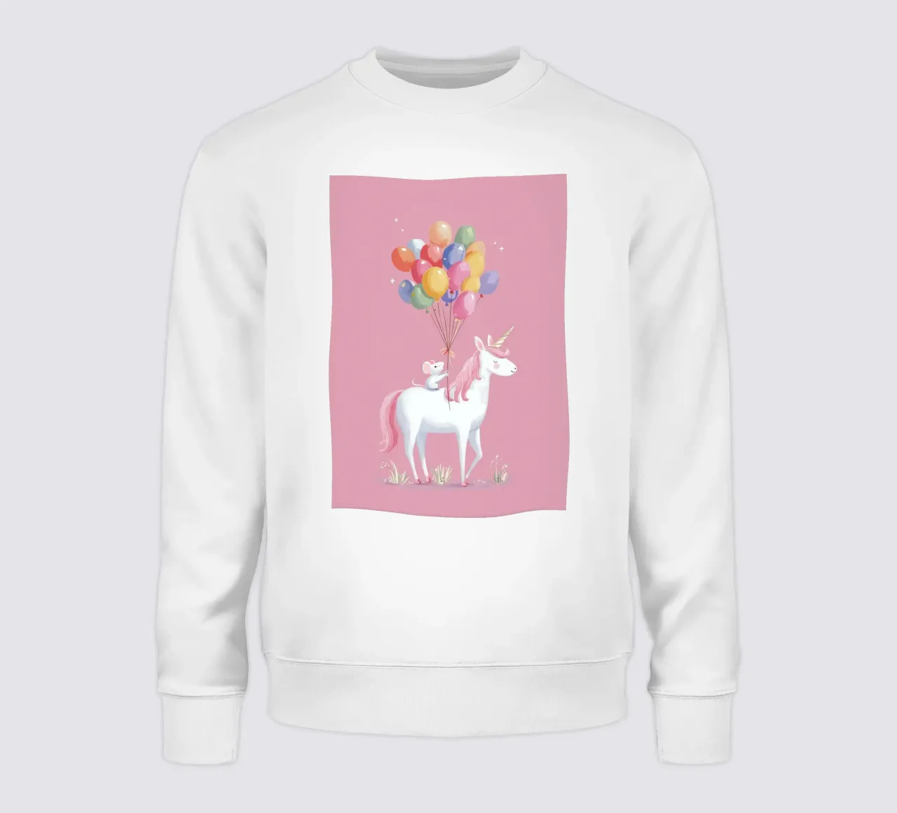 Mouse & Unicorn Adventure sweatshirt van Kiara