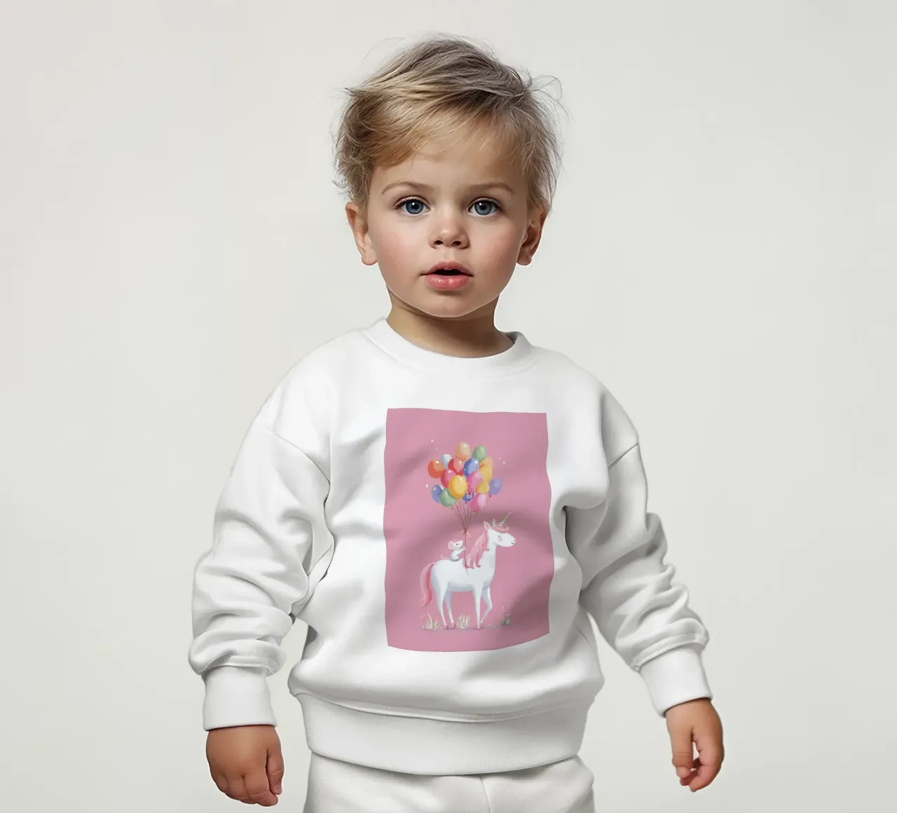 Mouse & Unicorn Adventure felpa neonato da Kiara