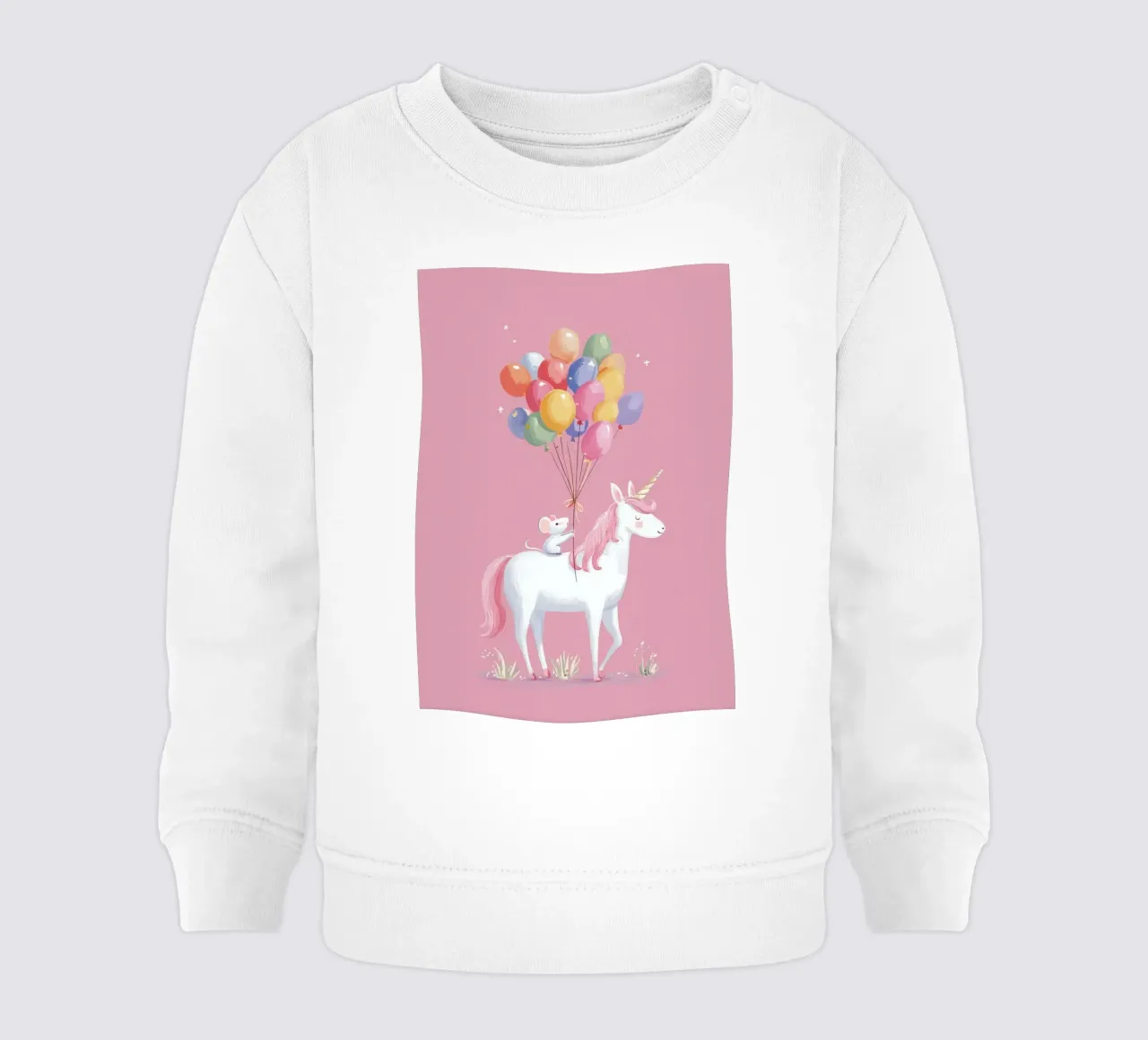 Mouse & Unicorn Adventure felpa neonato da Kiara