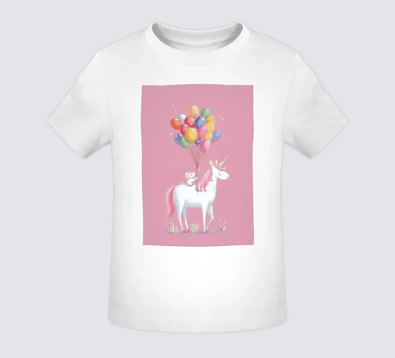 Mouse & Unicorn Adventure maglietta neonato da Kiara