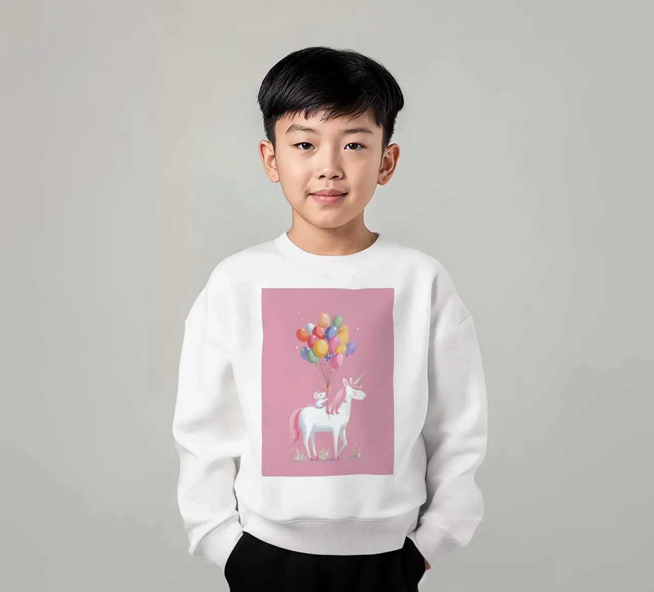 Mouse & Unicorn Adventure felpa bambino da Kiara