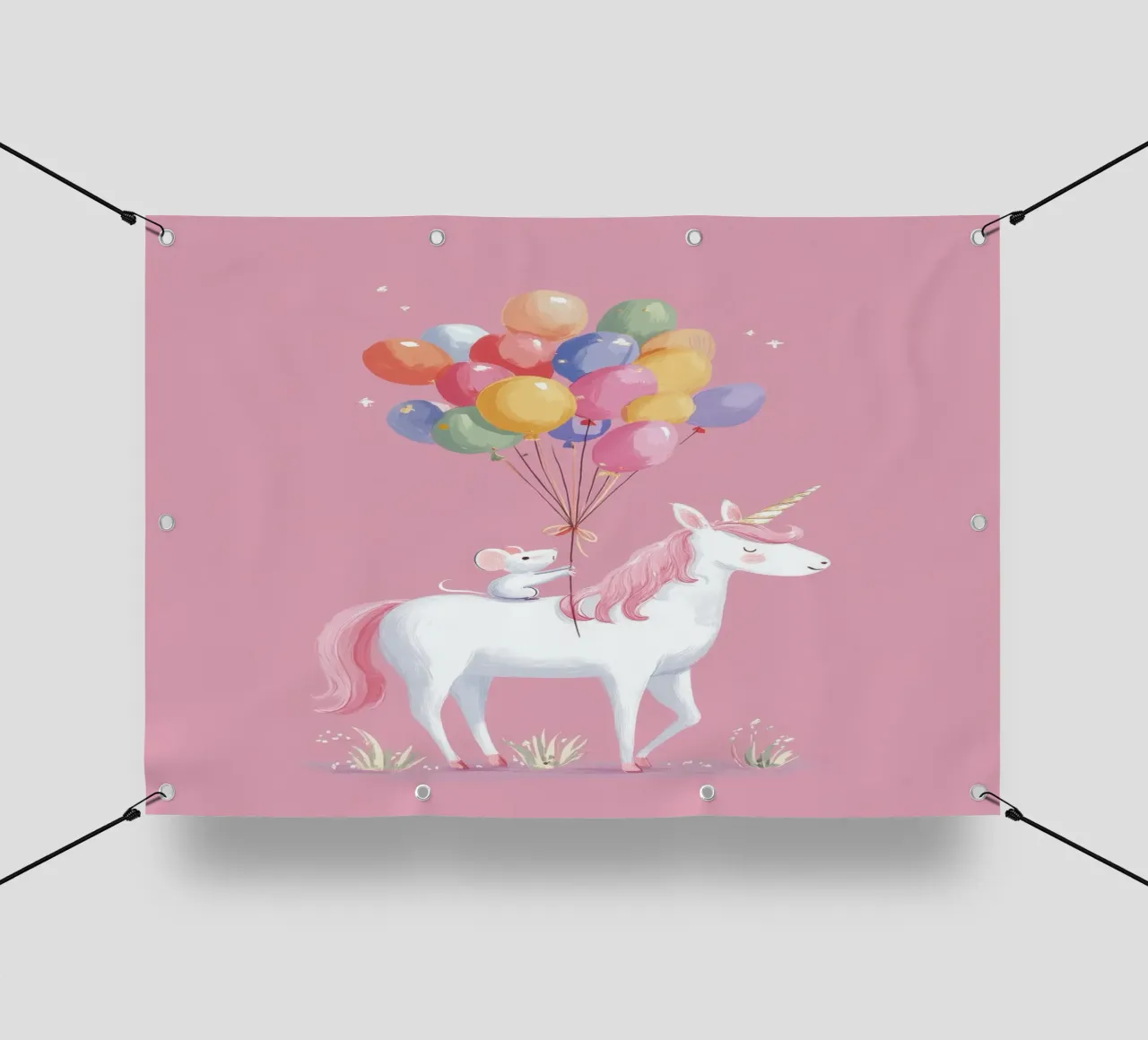 Mouse & Unicorn Adventure telo in pvc da Kiara