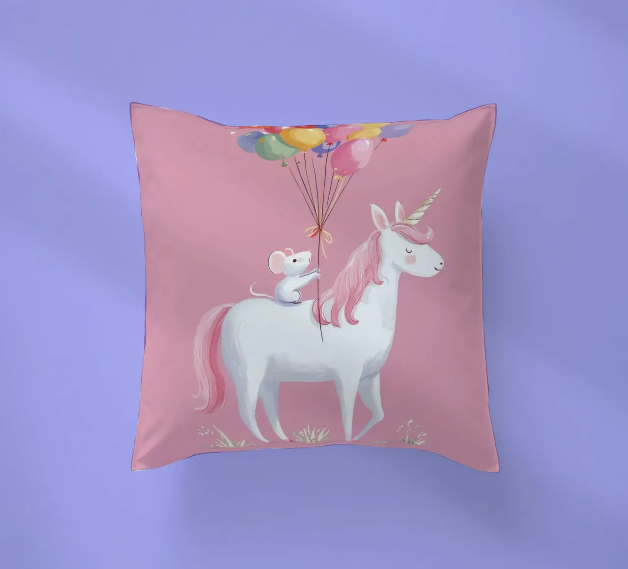 Mouse & Unicorn Adventure cuscino da Kiara
