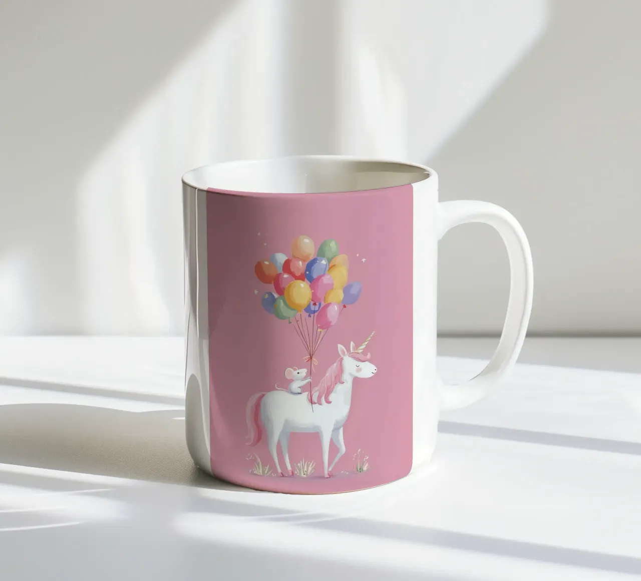 Mouse & Unicorn Adventure tazza in ceramica da Kiara
