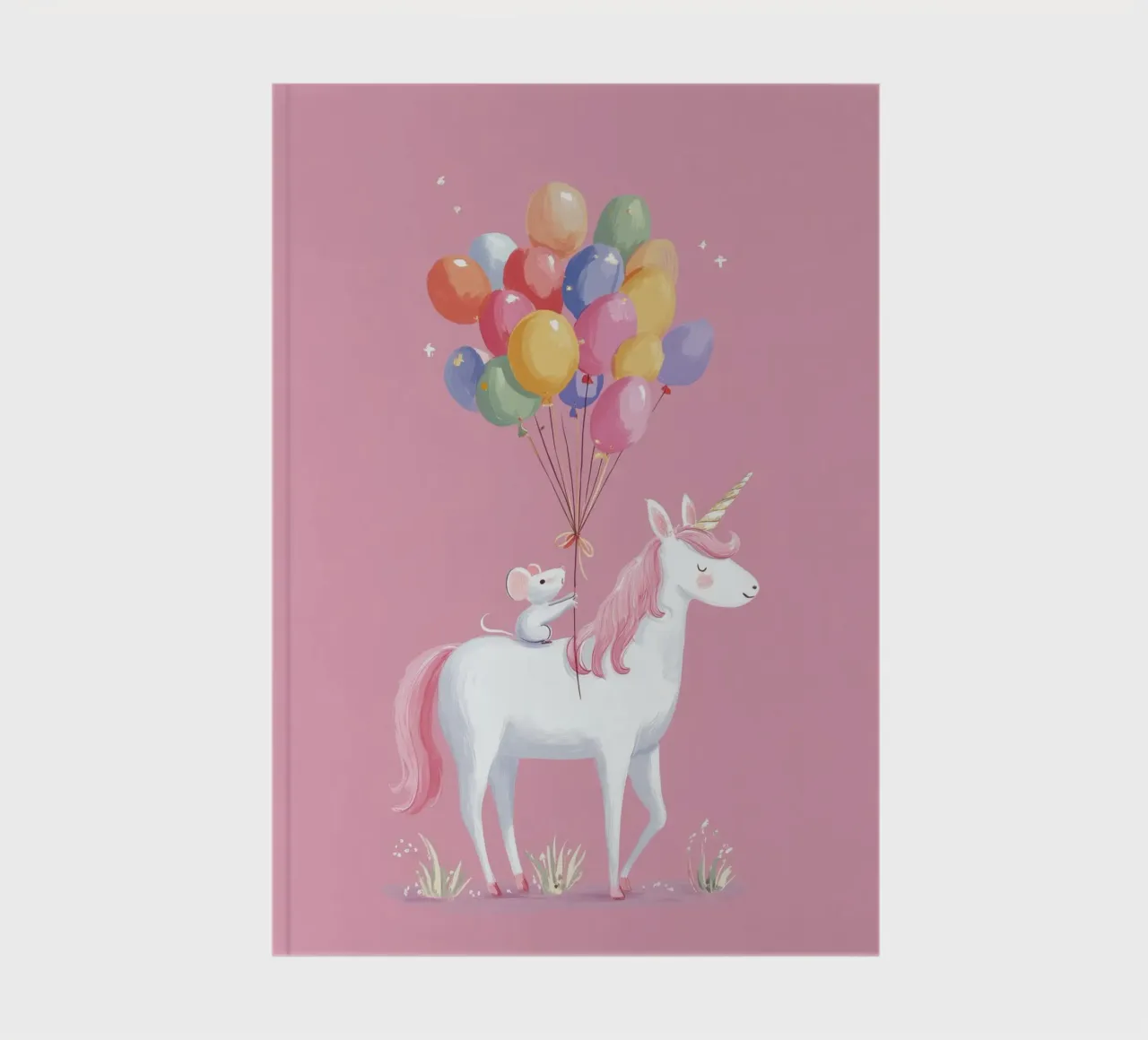 Mouse & Unicorn Adventure notebook by Kiara