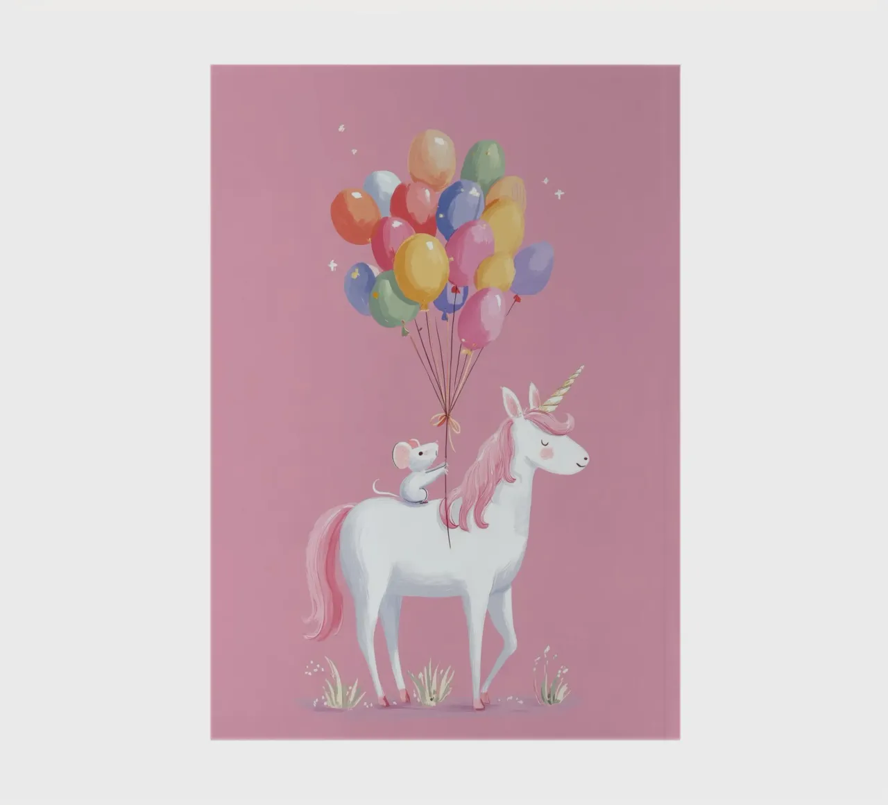Mouse & Unicorn Adventure notebook by Kiara