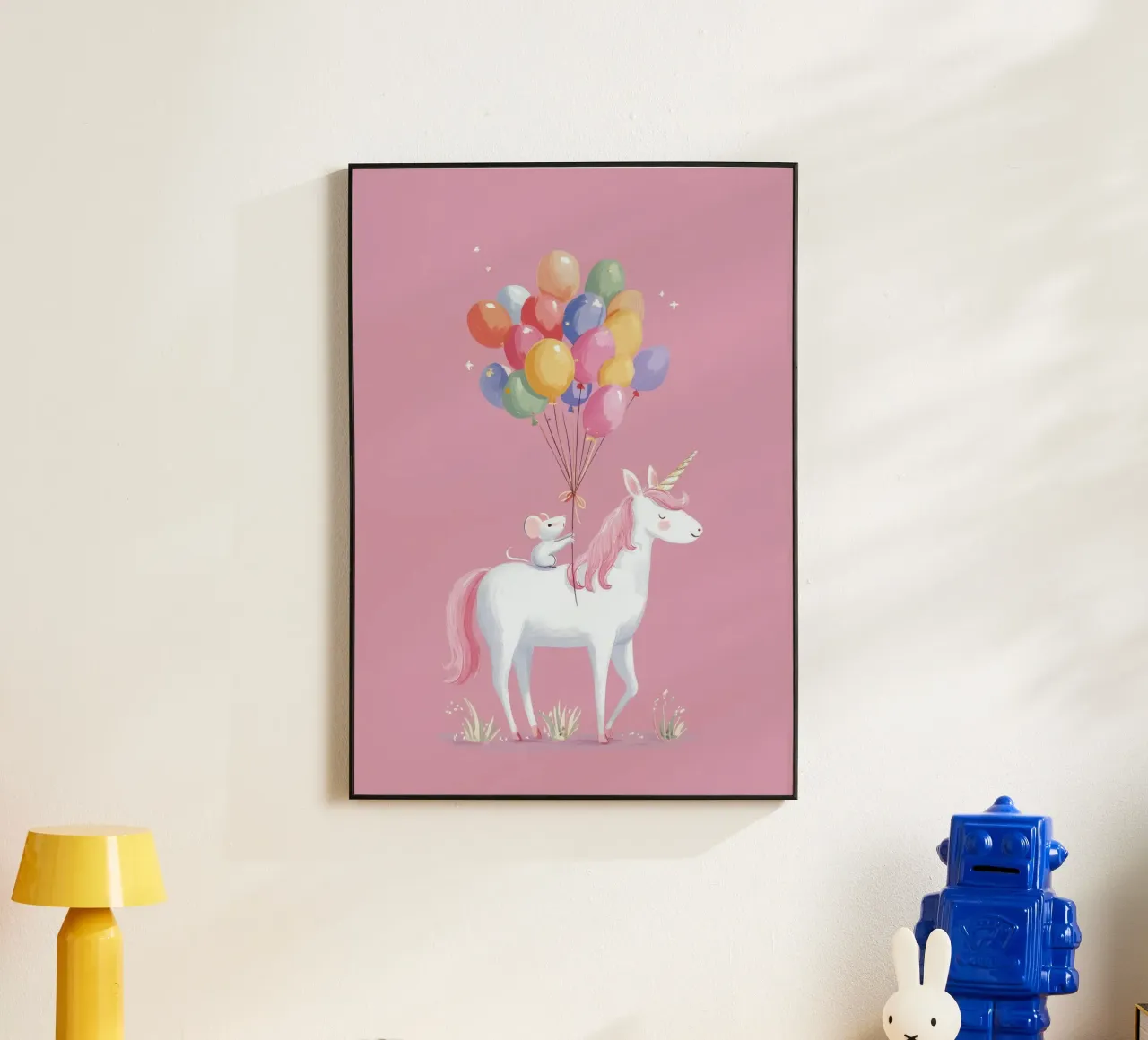Mouse & Unicorn Adventure alluminio dibond da Kiara