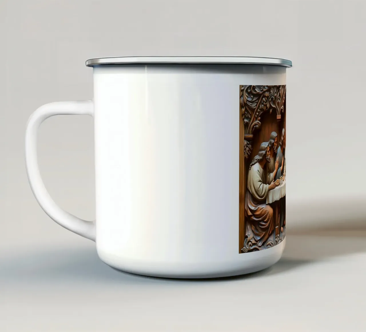 Gesù Cristo tazza in smalto da Stellar Creative