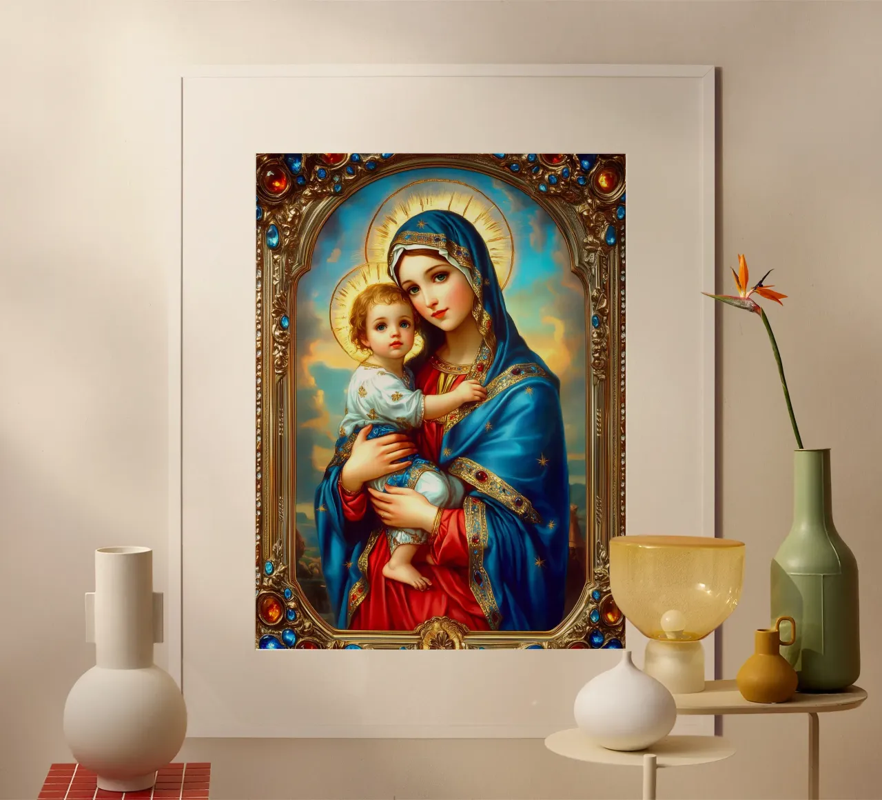Vergine Maria poster da Stellar Creative