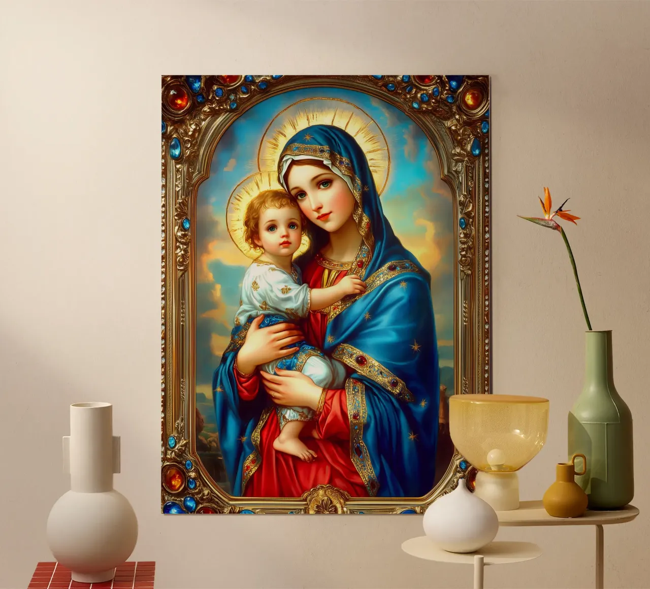 Vergine Maria poster da Stellar Creative