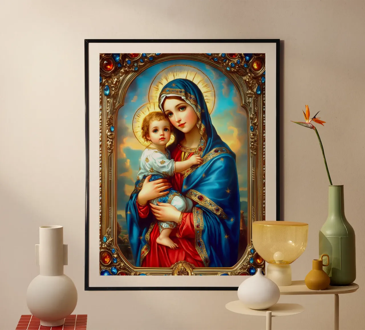 Vergine Maria poster da Stellar Creative