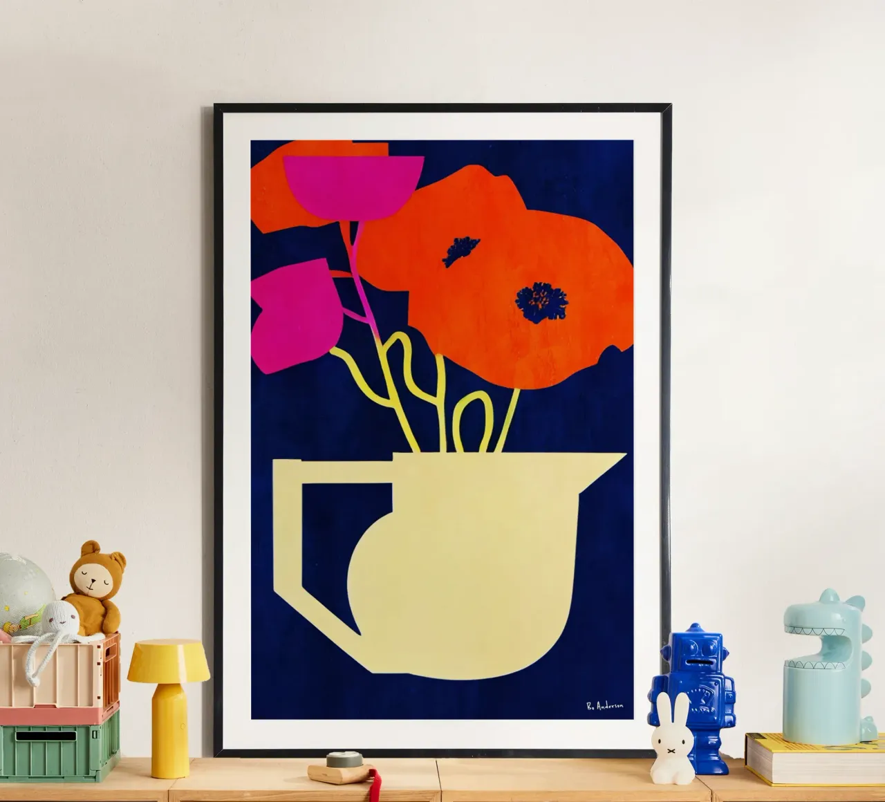 Bright And Sunny Poppies poster da Bo Anderson