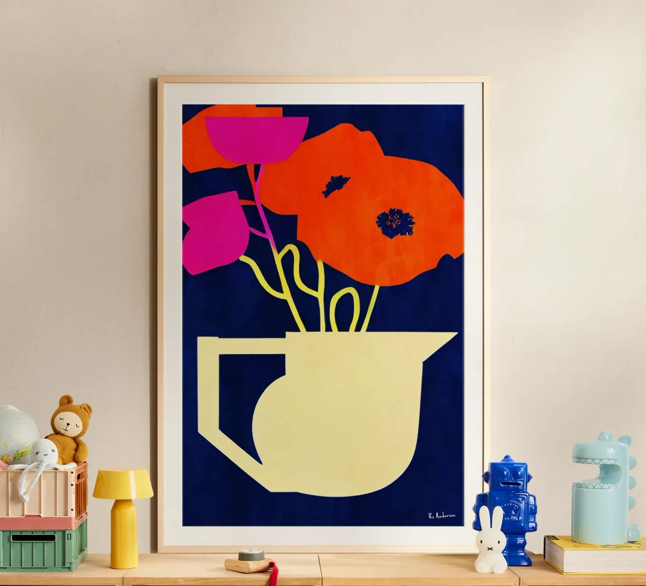 Bright And Sunny Poppies poster da Bo Anderson