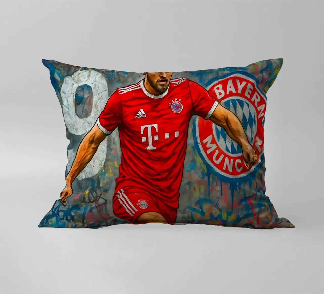 Harry Kane cuscino da Cyberpunk Canvas