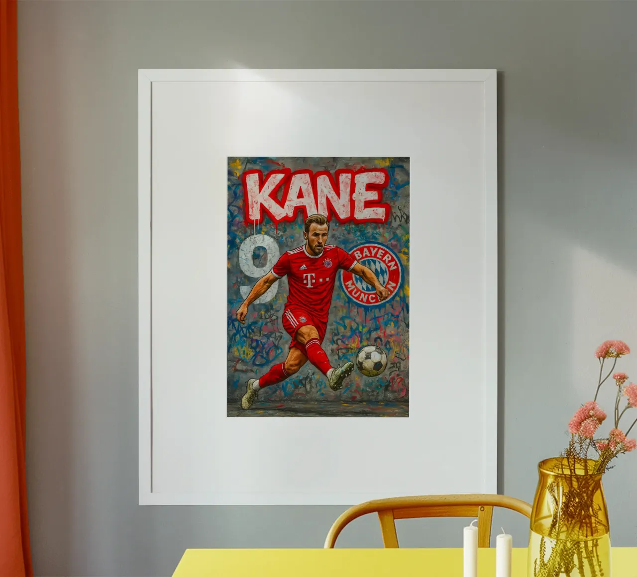 Harry Kane poster da Cyberpunk Canvas