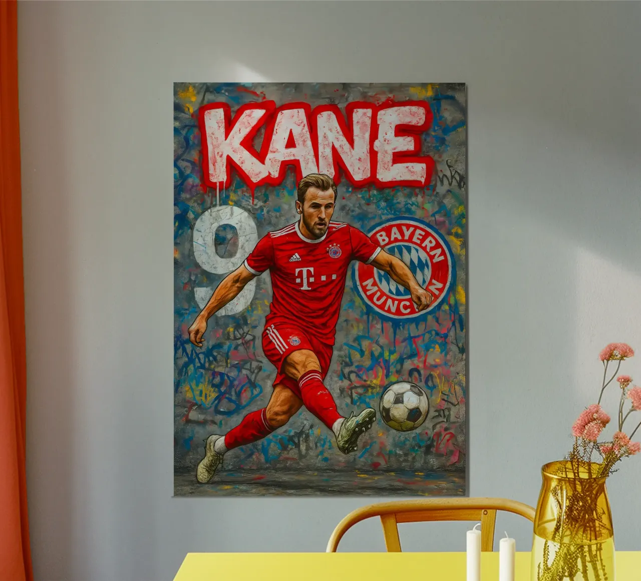 Harry Kane poster da Cyberpunk Canvas