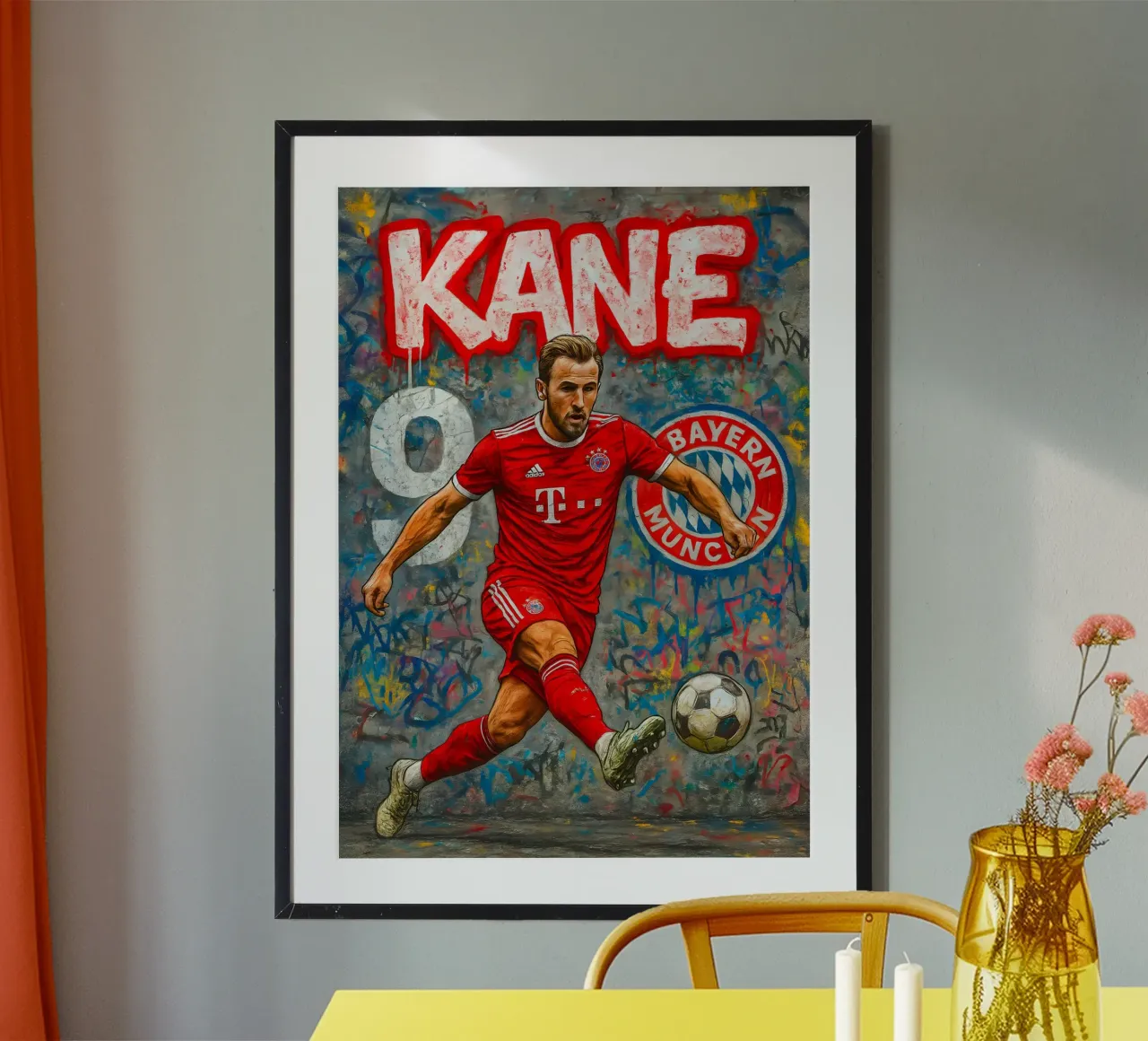 Harry Kane poster da Cyberpunk Canvas