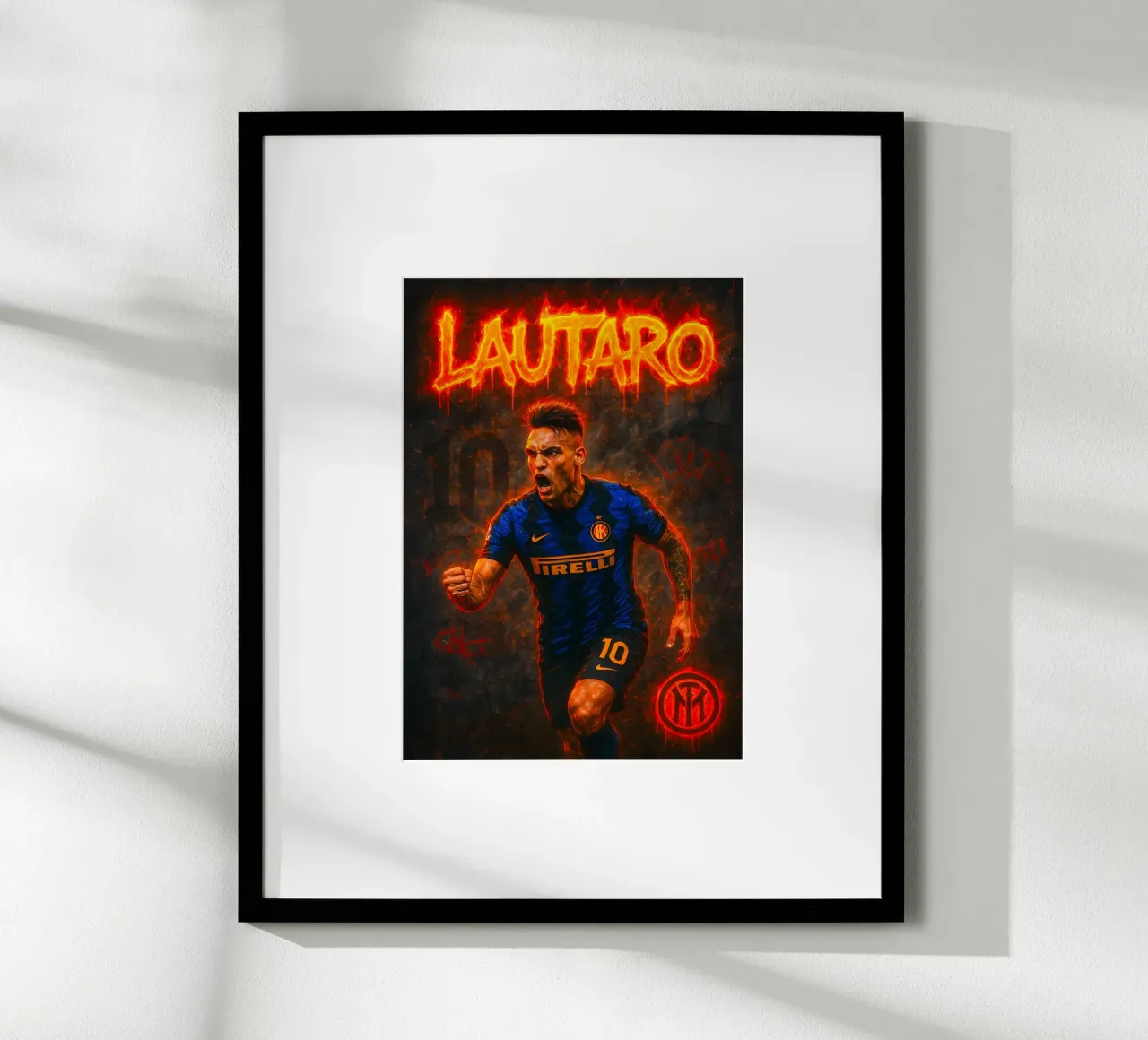 Lautaro Martinez poster da Cyberpunk Canvas