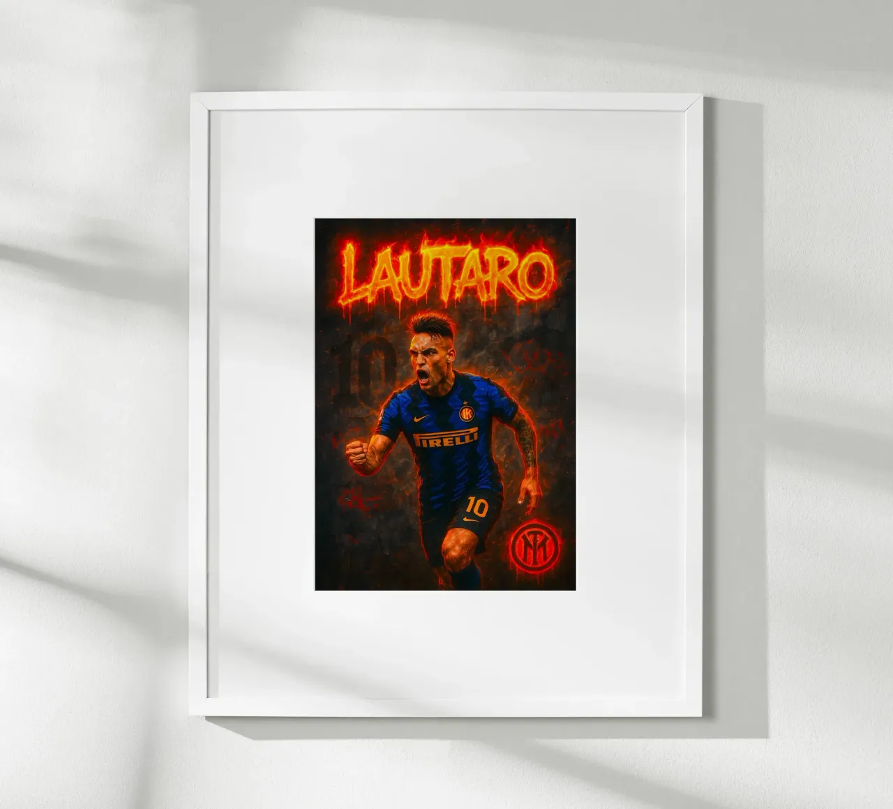 Lautaro Martinez poster da Cyberpunk Canvas