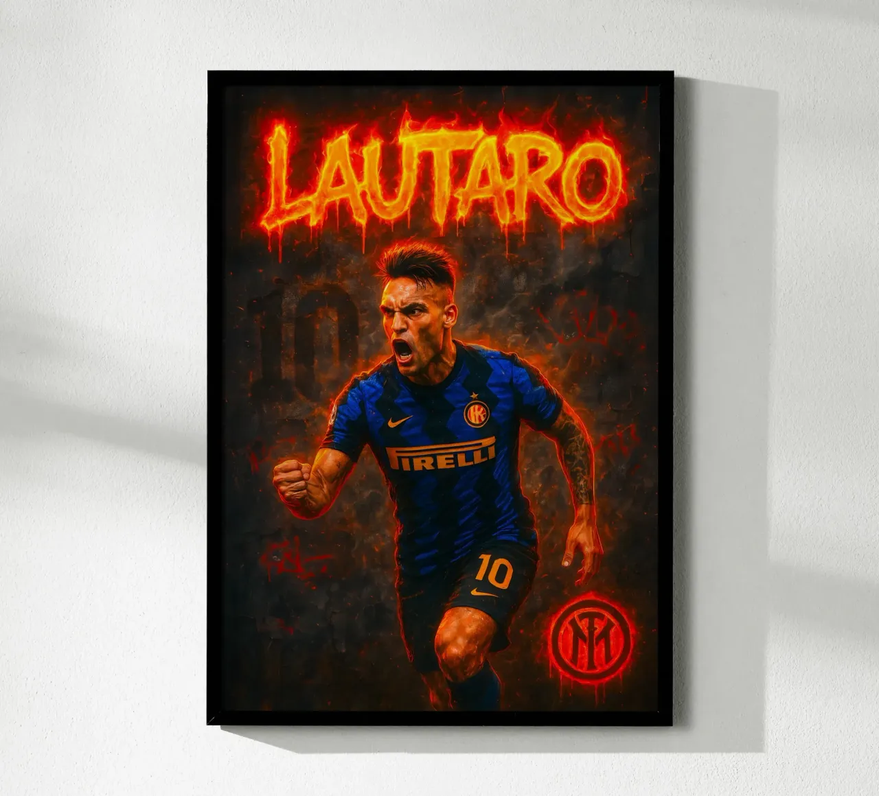 Lautaro Martinez poster da Cyberpunk Canvas