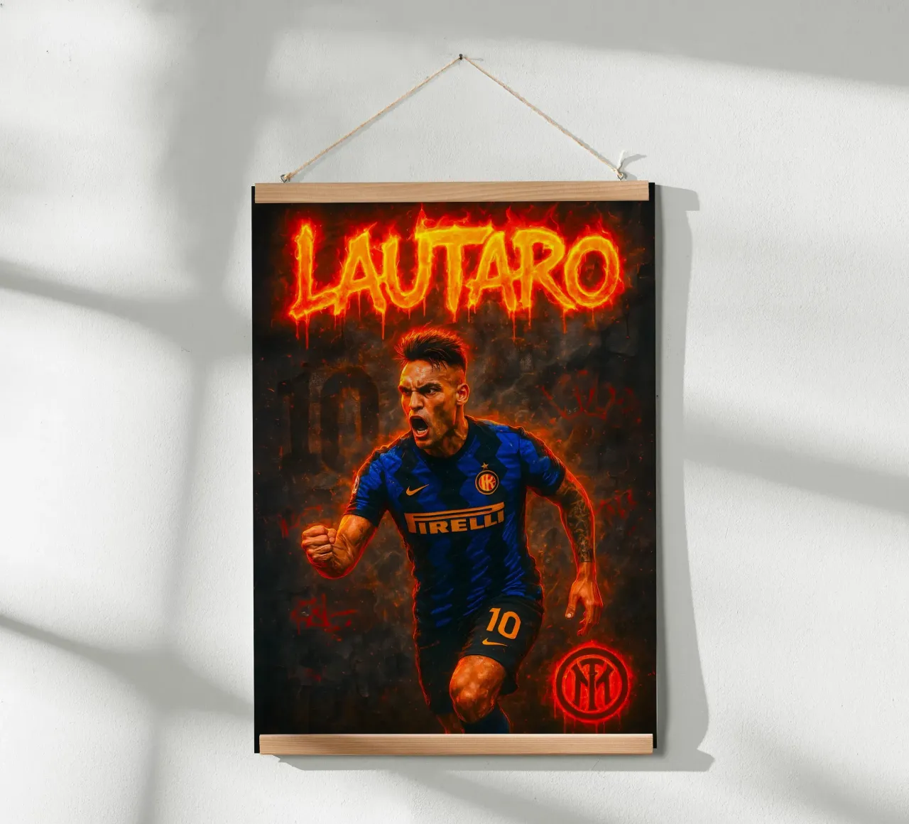 Lautaro Martinez poster da Cyberpunk Canvas