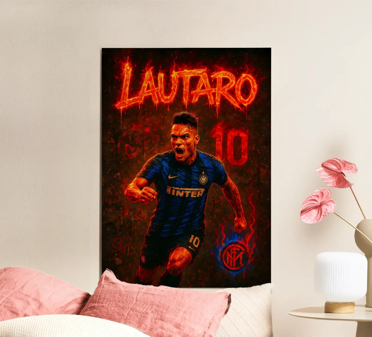 Lautaro Martinez poster da Cyberpunk Canvas