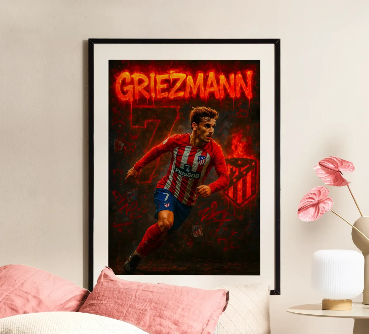 Antoine Griezmann poster da Cyberpunk Canvas