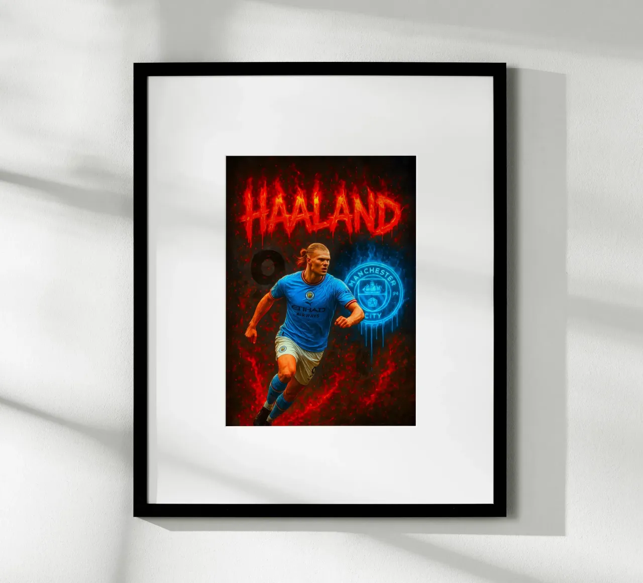 Erling Haaland poster da Cyberpunk Canvas