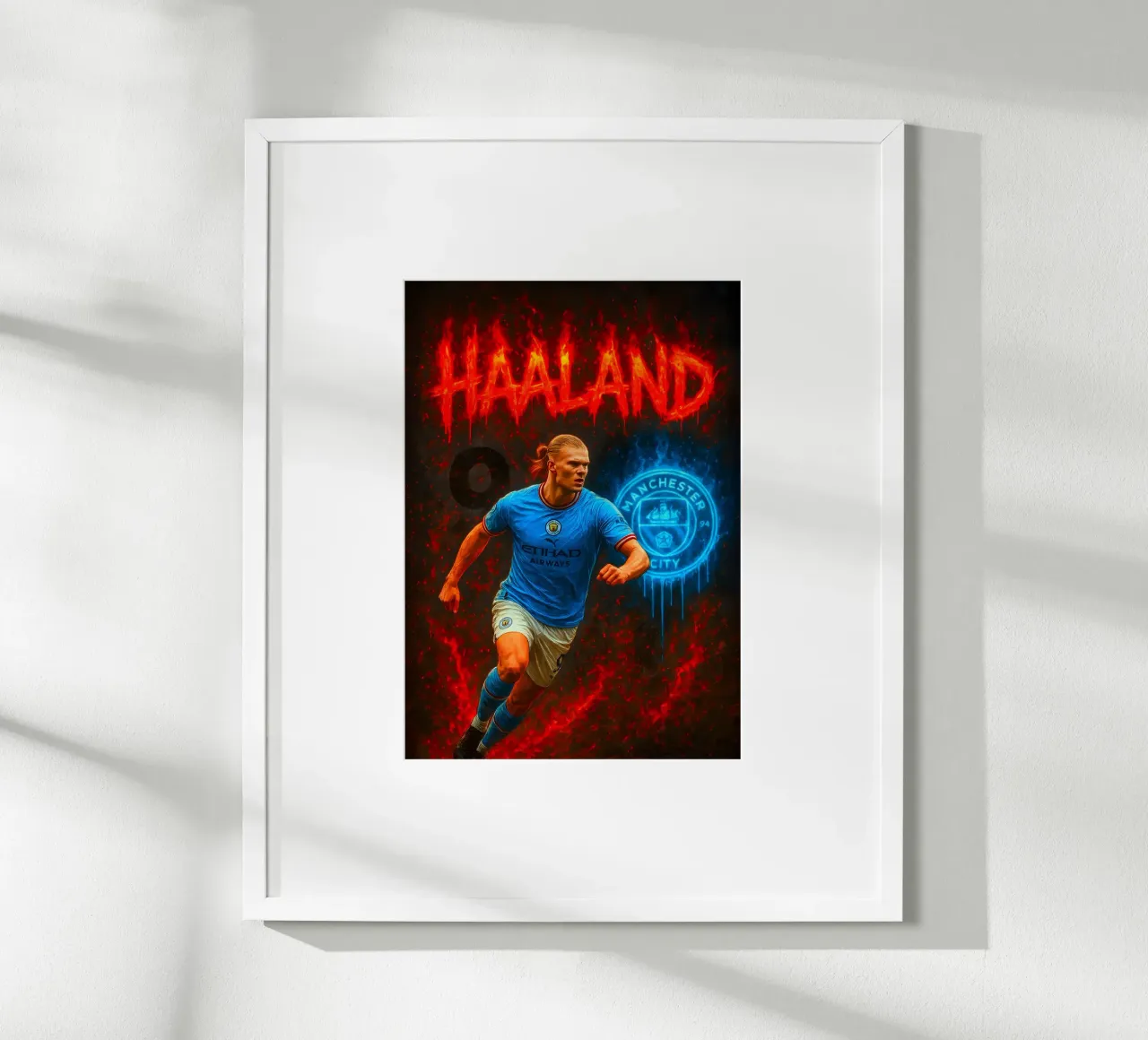 Erling Haaland poster da Cyberpunk Canvas