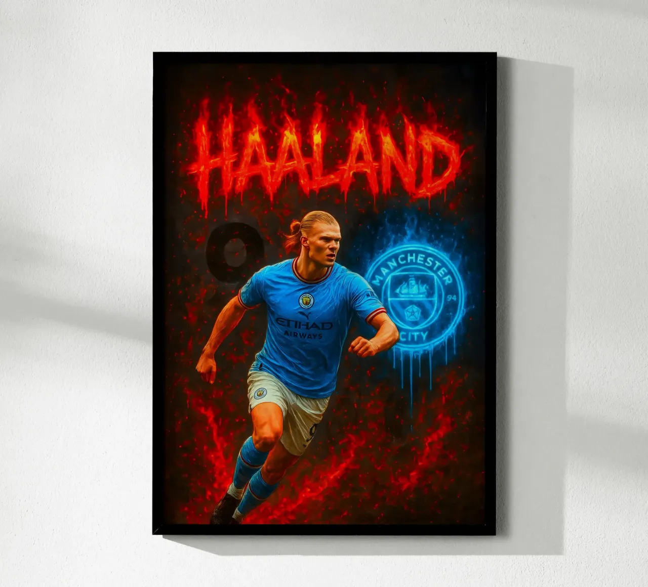Erling Haaland poster da Cyberpunk Canvas