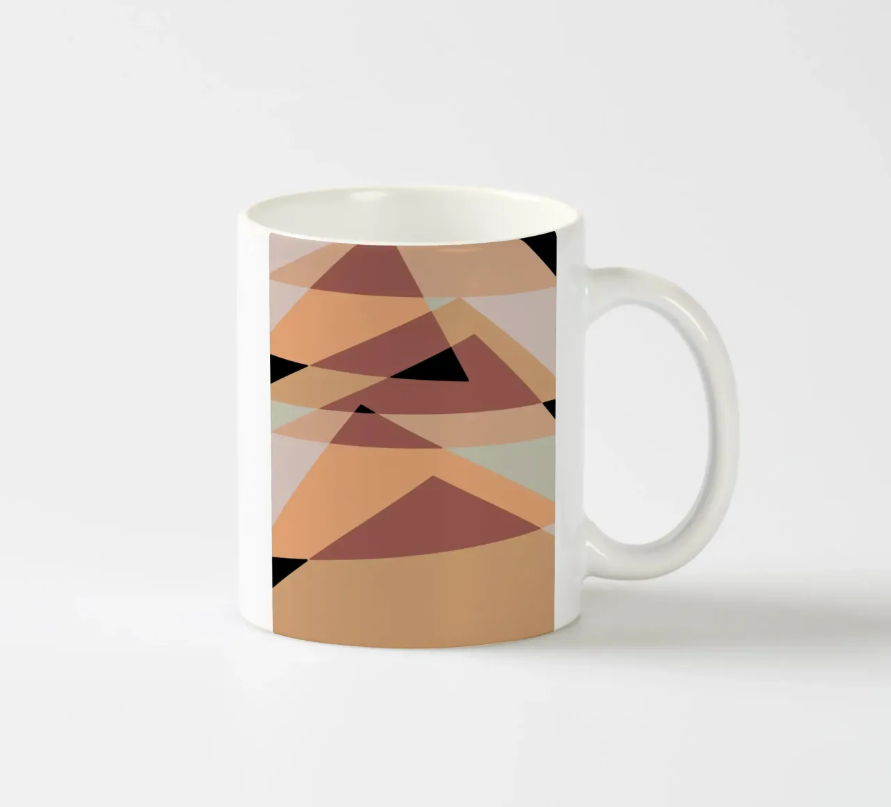 Beige mash up 04 tazza in ceramica da Little Dean