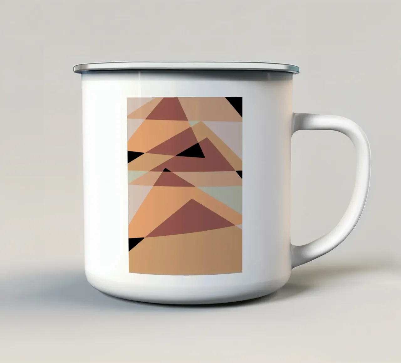 Beige mash up 04 tazza in smalto da Little Dean