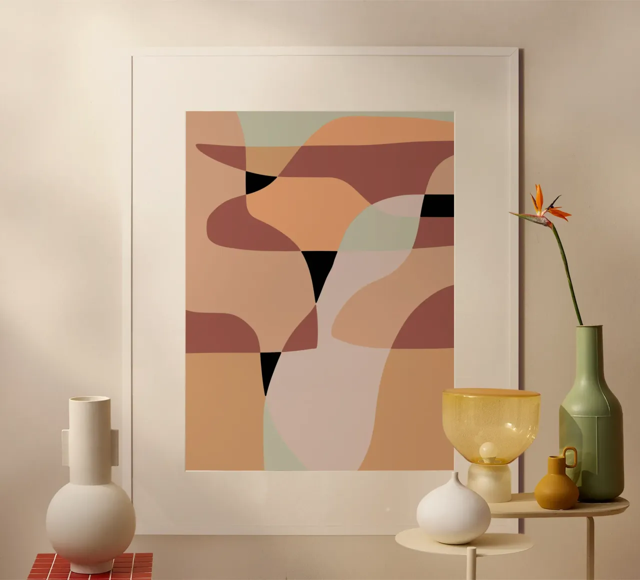 Beige mash up 05 Poster von Little Dean