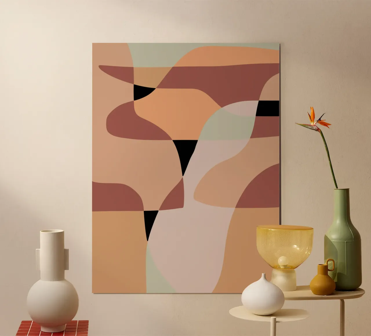 Beige mash up 05 Poster von Little Dean