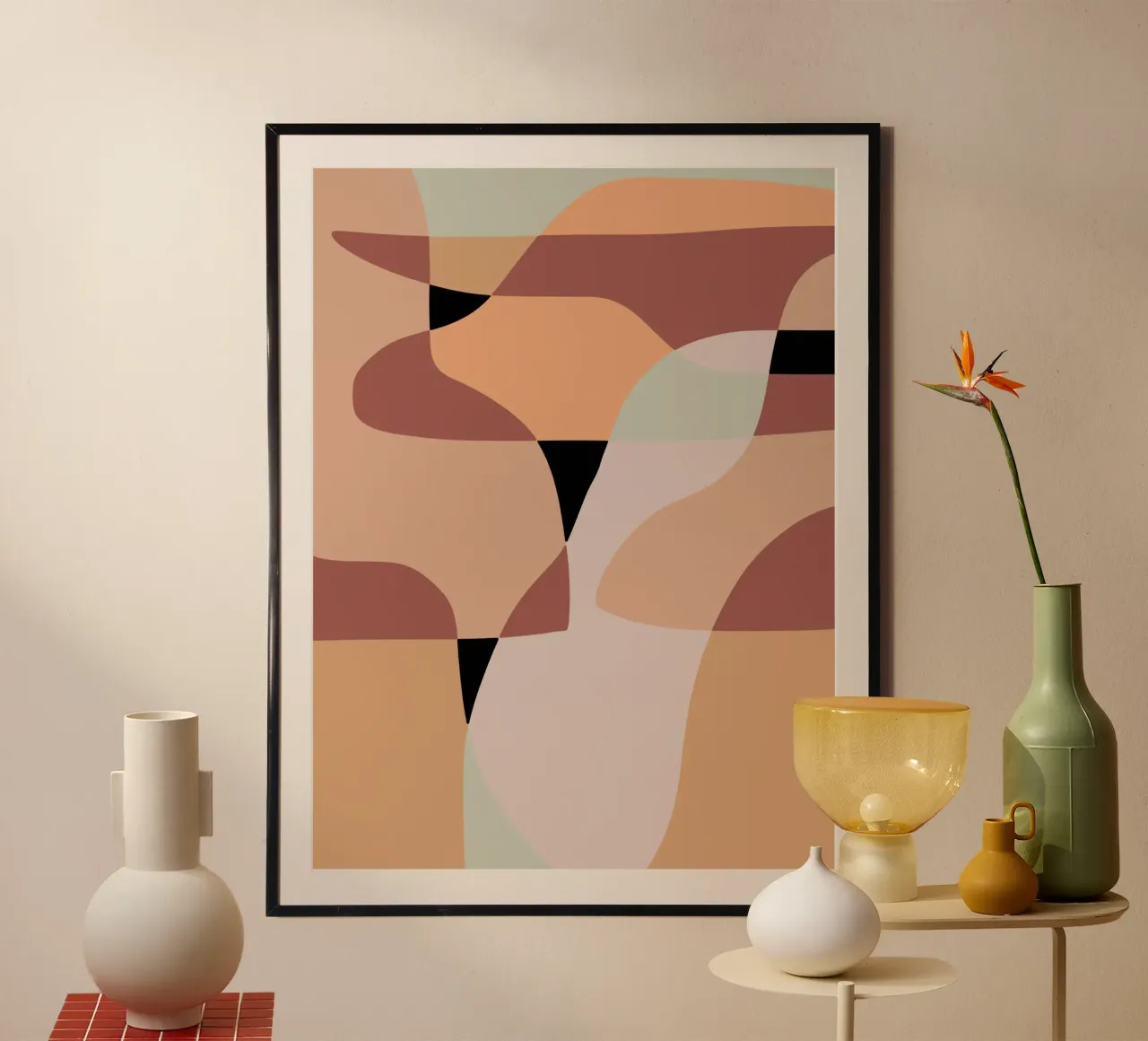 Beige mash up 05 Poster von Little Dean